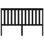 vidaXL Tăblie de pat, negru, 166x6x101 cm, lemn masiv de pin