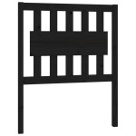 vidaXL Tăblie de pat, negru, 80,5x4x100 cm, lemn masiv de pin