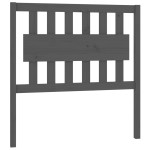 vidaXL Tăblie de pat gri 95,5x4x100 cm Lemn masiv de pin