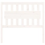 vidaXL Tăblie de pat, alb, 105,5x4x100 cm, lemn masiv de pin