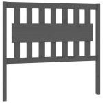 vidaXL Tăblie de pat, gri, 105,5x4x100 cm, lemn masiv de pin vidaXL Tăblie de pat, gri, 105,5x4x100 cm, lemn masiv de pin