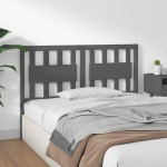 vidaXL Tăblie de pat, gri, 125,5x4x100 cm, lemn masiv de pin vidaXL Tăblie de pat, gri, 125,5x4x100 cm, lemn masiv de pin