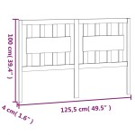 vidaXL Tăblie de pat, maro miere, 125,5x4x100 cm, lemn masiv de pin vidaXL Tăblie de pat, maro miere, 125,5x4x100 cm, lemn masiv de pin