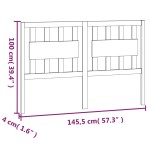 vidaXL Tăblie de pat, alb, 145,5x4x100 cm, lemn masiv de pin vidaXL Tăblie de pat, alb, 145,5x4x100 cm, lemn masiv de pin