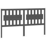 vidaXL Tăblie de pat, gri, 155,5x4x100 cm, lemn masiv de pin