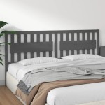 vidaXL Tăblie de pat, gri, 205,5x4x100 cm, lemn masiv de pin