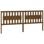 vidaXL Tăblie de pat, maro miere, 205,5x4x100 cm, lemn masiv de pin