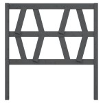 vidaXL Tăblie de pat, gri, 81x4x100 cm, lemn masiv de pin