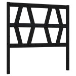 vidaXL Tăblie de pat, negru, 81x4x100 cm, lemn masiv de pin