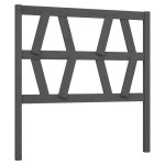 vidaXL Tăblie de pat, gri, 106x4x100 cm, lemn masiv de pin vidaXL Tăblie de pat, gri, 106x4x100 cm, lemn masiv de pin