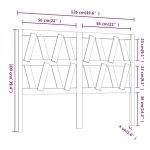 vidaXL Tăblie de pat, gri, 126x4x100 cm, lemn masiv de pin vidaXL Tăblie de pat, gri, 126x4x100 cm, lemn masiv de pin