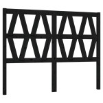 vidaXL Tăblie de pat, negru, 126x4x100 cm, lemn masiv de pin vidaXL Tăblie de pat, negru, 126x4x100 cm, lemn masiv de pin