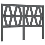 vidaXL Tăblie de pat, gri, 146x4x100 cm, lemn masiv de pin