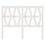 vidaXL Tăblie de pat, alb, 156x4x100 cm, lemn masiv de pin vidaXL Tăblie de pat, alb, 156x4x100 cm, lemn masiv de pin