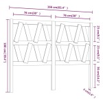vidaXL Tăblie de pat, alb, 166x4x100 cm, lemn masiv de pin vidaXL Tăblie de pat, alb, 166x4x100 cm, lemn masiv de pin