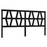 vidaXL Tăblie de pat, negru, 206x4x100 cm, lemn masiv de pin