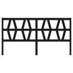 vidaXL Tăblie de pat, negru, 206x4x100 cm, lemn masiv de pin