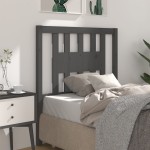 vidaXL Tăblie de pat, gri, 81x4x100 cm, lemn masiv de pin