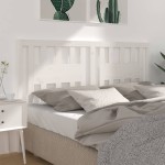 vidaXL Tăblie de pat, alb, 141x4x100 cm, lemn masiv de pin