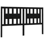 vidaXL Tăblie de pat, negru, 166x4x100 cm, lemn masiv de pin