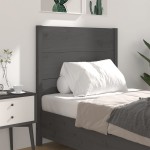 vidaXL Tăblie de pat, gri, 81x4x100 cm, lemn masiv de pin
