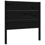 vidaXL Tăblie de pat, negru, 96x4x100 cm, lemn masiv de pin