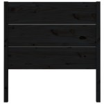 vidaXL Tăblie de pat, negru, 96x4x100 cm, lemn masiv de pin