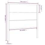 vidaXL Tăblie de pat, maro miere, 106x4x100 cm, lemn masiv de pin vidaXL Tăblie de pat, maro miere, 106x4x100 cm, lemn masiv de pin