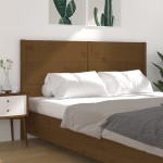 vidaXL Tăblie de pat, maro miere, 126x4x100 cm, lemn masiv de pin vidaXL Tăblie de pat, maro miere, 126x4x100 cm, lemn masiv de pin