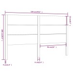 vidaXL Tăblie de pat, maro miere, 126x4x100 cm, lemn masiv de pin vidaXL Tăblie de pat, maro miere, 126x4x100 cm, lemn masiv de pin