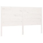 vidaXL Tăblie de pat, alb, 156x4x100 cm, lemn masiv de pin