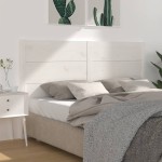 vidaXL Tăblie de pat, alb, 206x4x100 cm, lemn masiv de pin vidaXL Tăblie de pat, alb, 206x4x100 cm, lemn masiv de pin