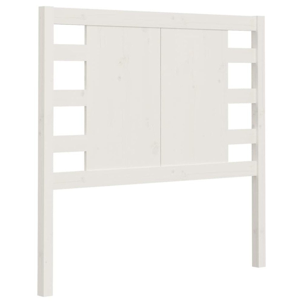 vidaXL Tăblie de pat, alb, 81x4x100 cm, lemn masiv de pin