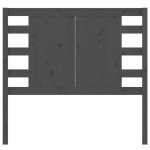 vidaXL Tăblie de pat, gri, 81x4x100 cm, lemn masiv de pin