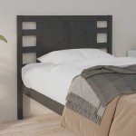 vidaXL Tăblie de pat, gri, 81x4x100 cm, lemn masiv de pin