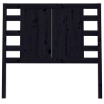 vidaXL Tăblie de pat, negru, 81x4x100 cm, lemn masiv de pin