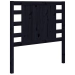 vidaXL Tăblie de pat, negru, 96x4x100 cm, lemn masiv de pin