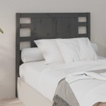 vidaXL Tăblie de pat, gri, 106x4x100 cm, lemn masiv de pin vidaXL Tăblie de pat, gri, 106x4x100 cm, lemn masiv de pin