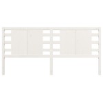 vidaXL Tăblie de pat, alb, 126x4x100 cm, lemn masiv de pin vidaXL Tăblie de pat, alb, 126x4x100 cm, lemn masiv de pin