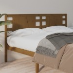 vidaXL Tăblie de pat, maro miere, 126x4x100 cm, lemn masiv de pin vidaXL Tăblie de pat, maro miere, 126x4x100 cm, lemn masiv de pin