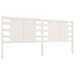 vidaXL Tăblie de pat, alb, 156x4x100 cm, lemn masiv de pin