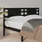 vidaXL Tăblie de pat, negru, 166x4x100 cm, lemn masiv de pin