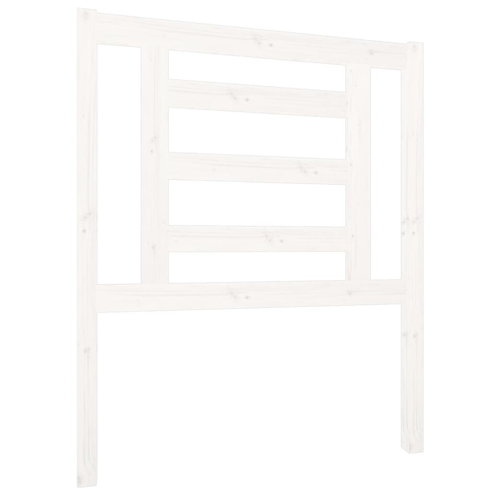 vidaXL Tăblie de pat, alb, 81x4x100 cm, lemn masiv de pin