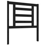 vidaXL Tăblie de pat, negru, 81x4x100 cm, lemn masiv de pin