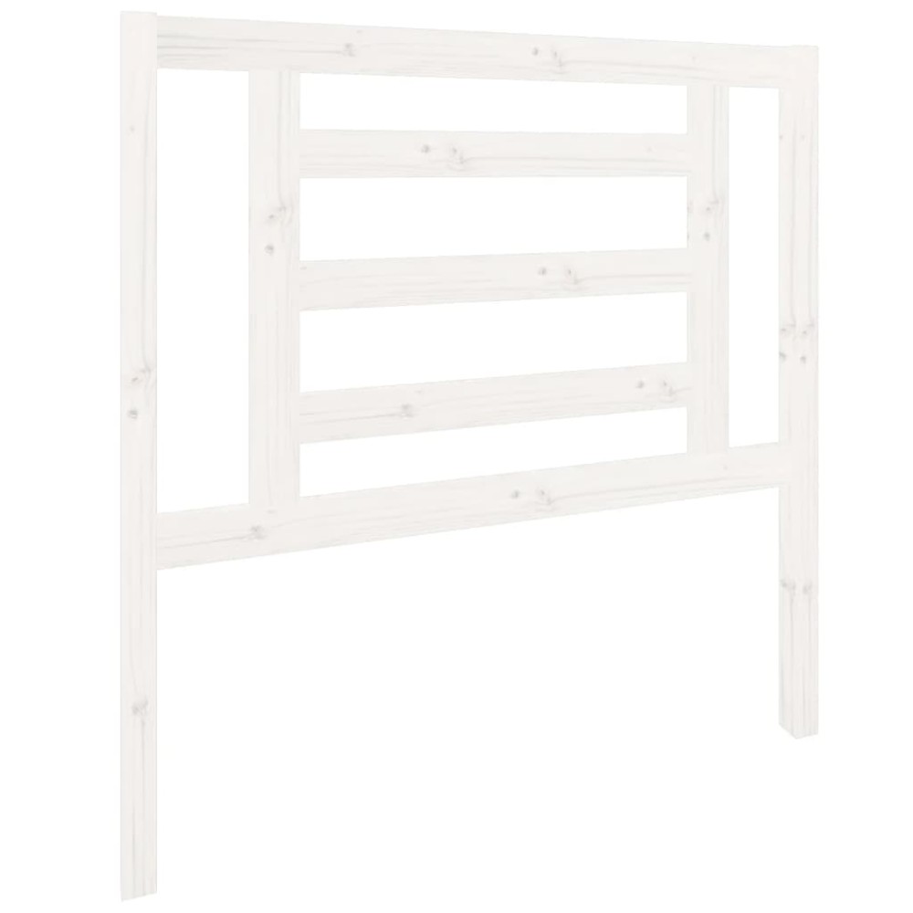 vidaXL Tăblie de pat, alb, 96x4x100 cm, lemn masiv de pin