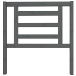 vidaXL Tăblie de pat, gri, 96x4x100 cm, lemn masiv de pin