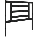 vidaXL Tăblie de pat, negru, 96x4x100 cm, lemn masiv de pin