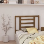 vidaXL Tăblie de pat, maro miere, 106x4x100 cm, lemn masiv de pin vidaXL Tăblie de pat, maro miere, 106x4x100 cm, lemn masiv de pin