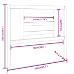 vidaXL Tăblie de pat, maro miere, 106x4x100 cm, lemn masiv de pin vidaXL Tăblie de pat, maro miere, 106x4x100 cm, lemn masiv de pin