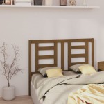 vidaXL Tăblie de pat, maro miere, 126x4x100 cm, lemn masiv de pin vidaXL Tăblie de pat, maro miere, 126x4x100 cm, lemn masiv de pin
